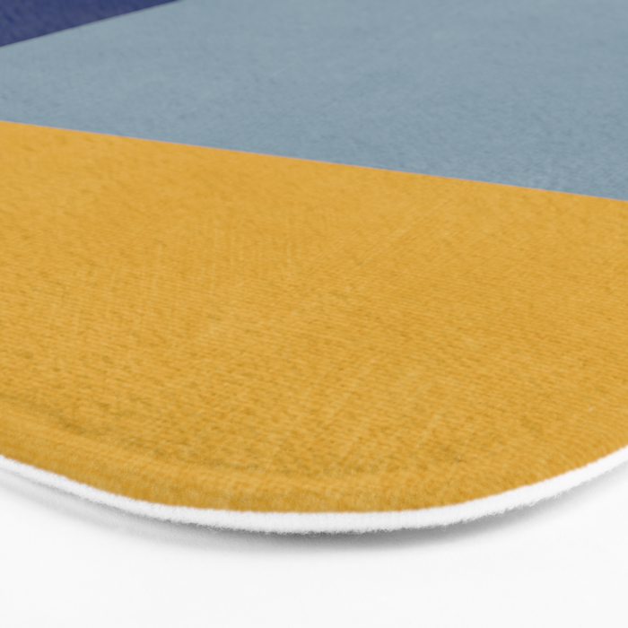 Modern MidCentury Colorful Abstract Bath Mat Gallery Image 3