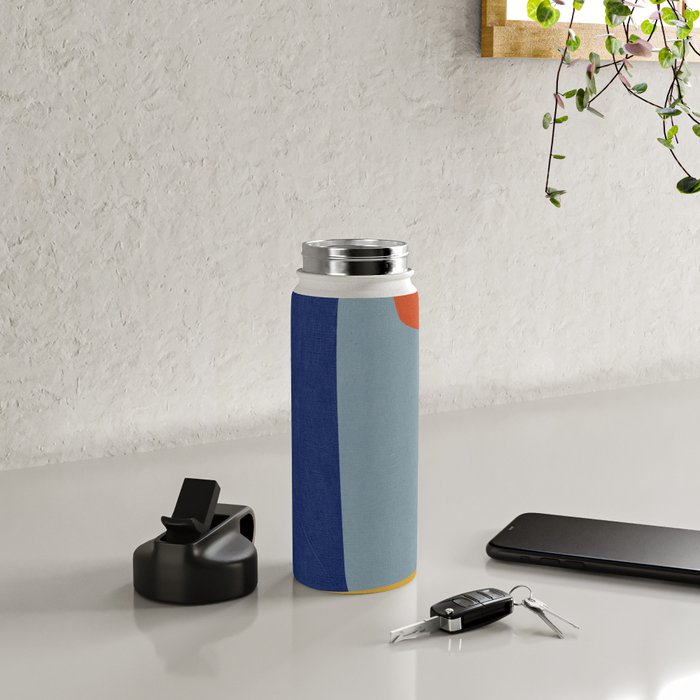 Modern MidCentury Colorful Abstract Water Bottle Gallery Image 4