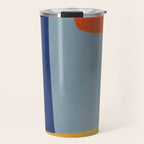 Modern MidCentury Colorful Abstract Travel Mug Gallery Image 1