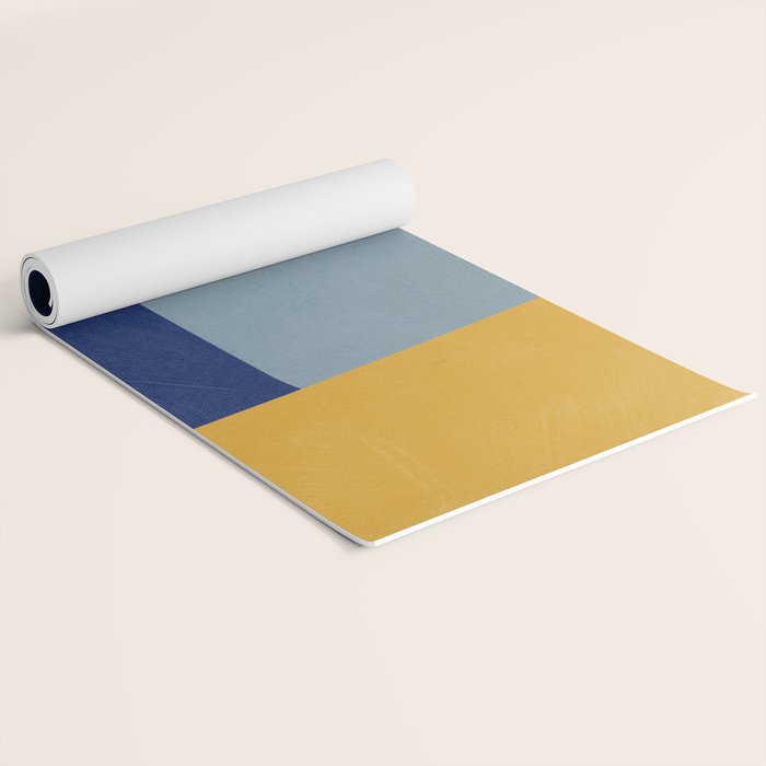 Modern MidCentury Colorful Abstract Yoga Mat Gallery Image 2