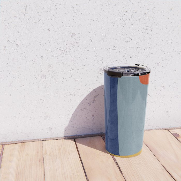 Modern MidCentury Colorful Abstract Travel Mug Gallery Image 4