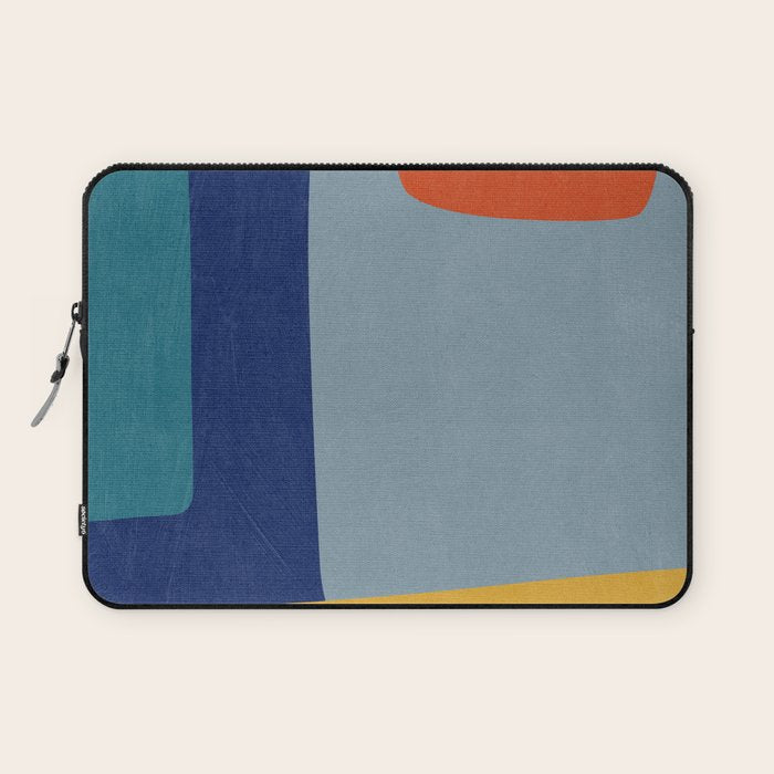 Modern MidCentury Colorful Abstract Laptop Sleeve Gallery Image 1