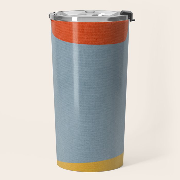 Modern MidCentury Colorful Abstract Travel Mug Gallery Image 2