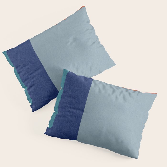 Modern MidCentury Colorful Abstract Pillow Sham Gallery Image 3