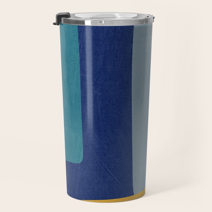 Modern MidCentury Colorful Abstract Travel Mug Gallery Image 3