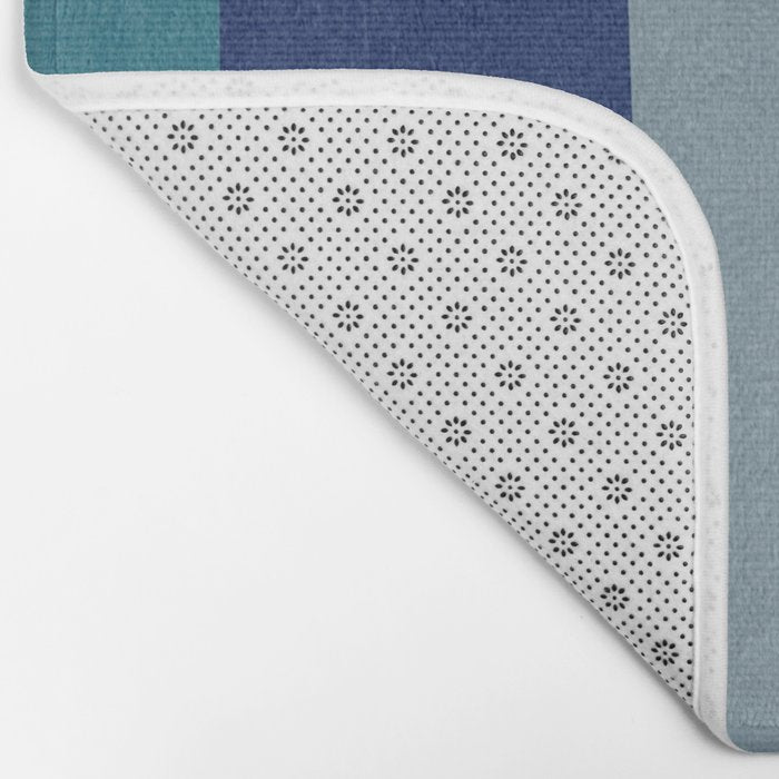 Modern MidCentury Colorful Abstract Bath Mat Gallery Image 2