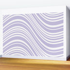 Wavy Stripes XXVIII - Lilac Purple Wall Mural Gallery Image 2