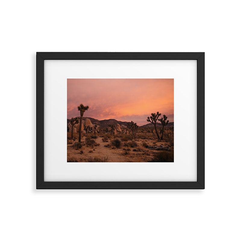 Joshua Tree Sunset Framed Art Print Gallery Image 5