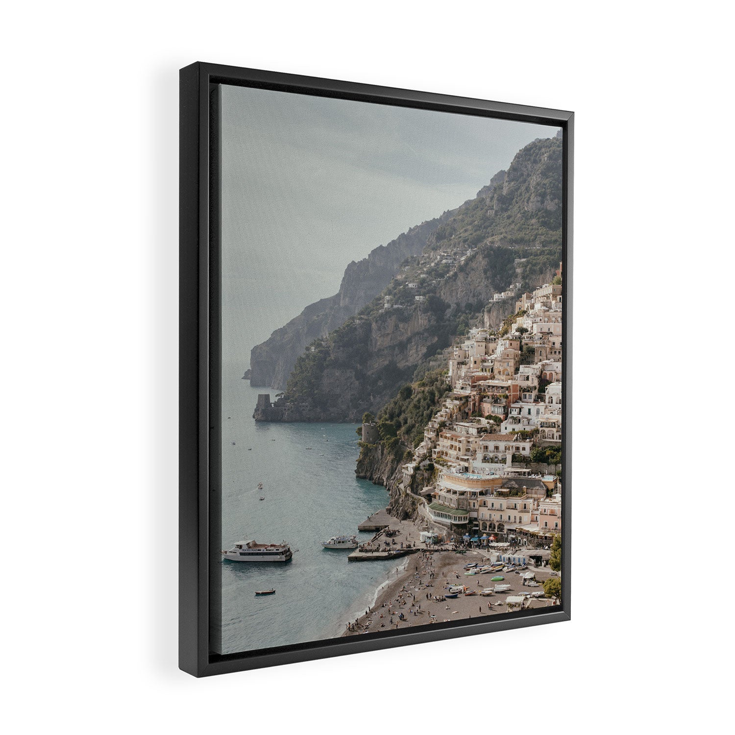 Positano Amalfi Coast Italy Framed Canvas Print Gallery Image 2