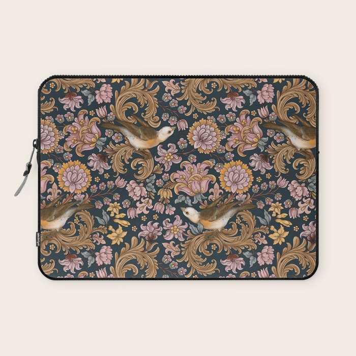 Ornate Bird Garden Laptop Sleeve Gallery Image 1