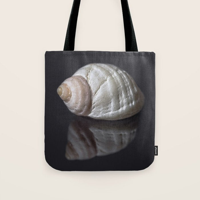 Seashell snail reflection Tote Bag Gallery Image 1
