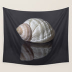 Seashell snail reflection Wall Tapestry Gallery Image 4