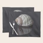 Seashell snail reflection Placemat Gallery Image 1