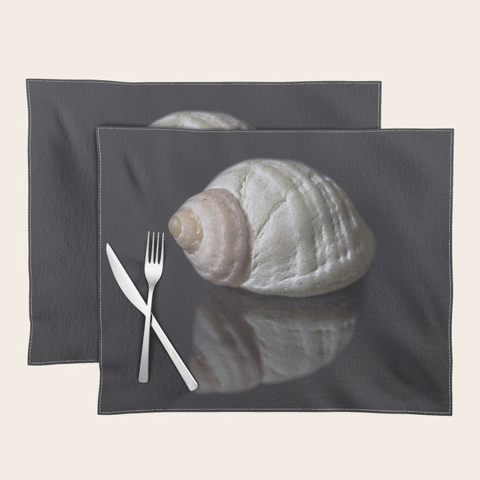 Seashell snail reflection Placemat Gallery Image 1