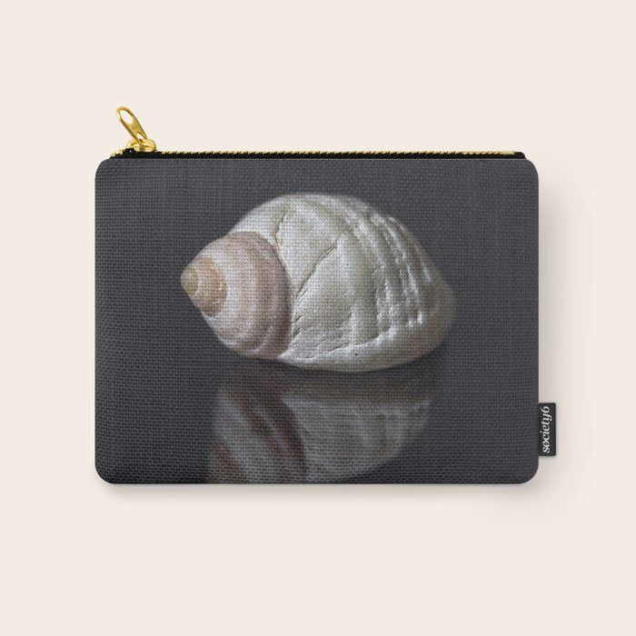 Seashell snail reflection Carry All Pouch Gallery Image 1