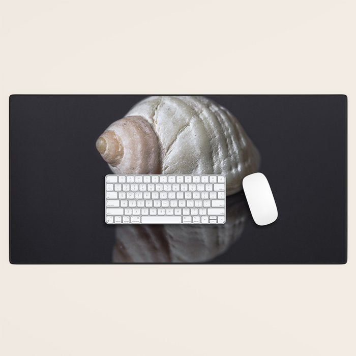 Seashell snail reflection Desk Mat Gallery Image 1