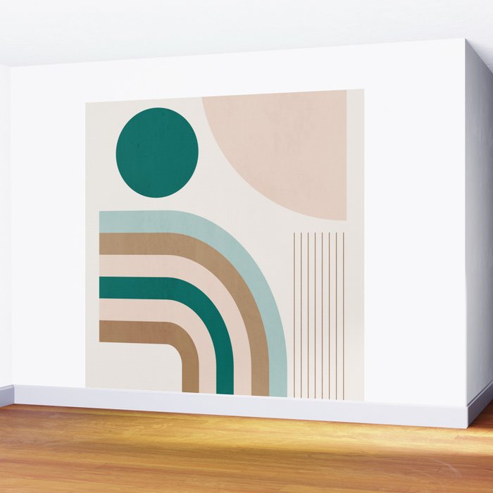 Minimal Geometric Abstraction 84 Wall Mural Gallery Image 2