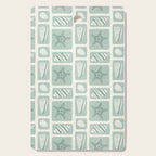 Retro marine sea shell art pattern Cutting Board Gallery Image 1