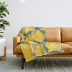 Canned Lemons Throw Blanket Gallery Image 1