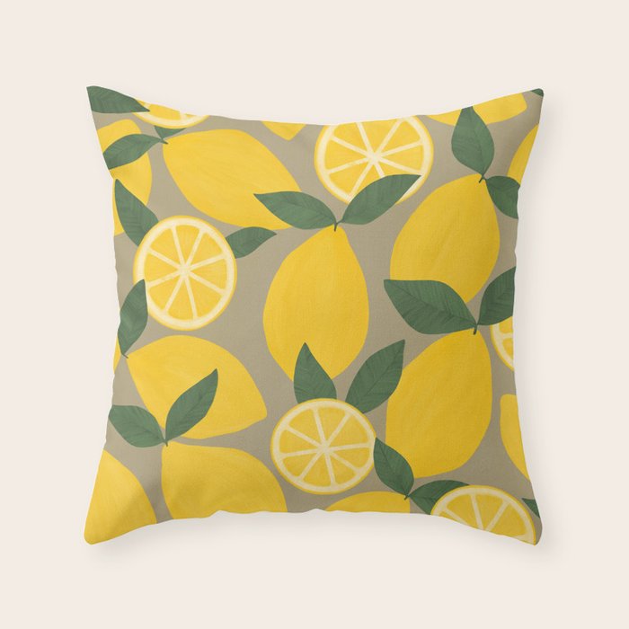 Canned Lemons Throw Pillow Gallery Image 6