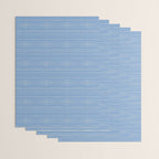 Nautical Blue White Stripes Hand Painted Coastal Pattern Wrapping Paper Gallery Image 3