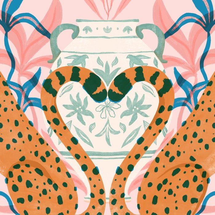 Cheetah Symmetry Coffee Mug Gallery Image 2