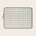 Happy Hanukkah | Dreidels & Star Pattern Laptop Sleeve Gallery Image 1