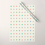 Happy Hanukkah | Dreidels & Star Pattern Wrapping Paper Gallery Image 1