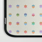 Happy Hanukkah | Dreidels & Star Pattern Laptop Sleeve Gallery Image 3