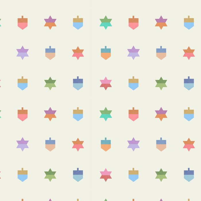 Happy Hanukkah | Dreidels & Star Pattern Coffee Mug Gallery Image 2