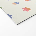 Happy Hanukkah | Dreidels & Star Pattern Welcome Mat Gallery Image 2