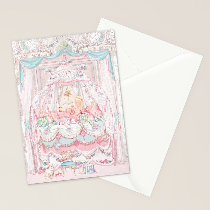 Marie Antoinette and the Cake Crumb and the Pea Stationery Card Gallery Image 2