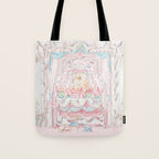 Marie Antoinette and the Cake Crumb and the Pea Tote Bag Gallery Image 1