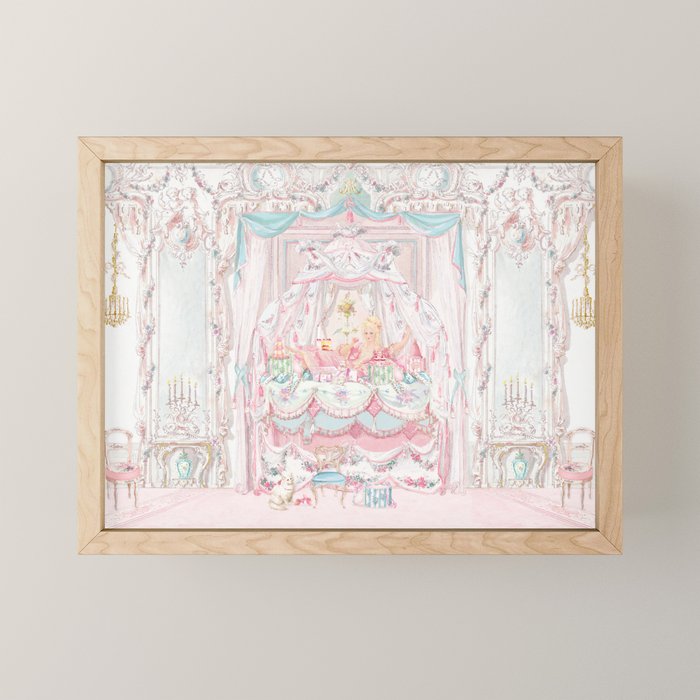 Marie Antoinette and the Cake Crumb and the Pea Mini Art Print Gallery Image 1