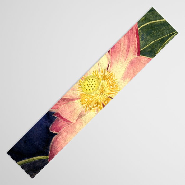 Big Lotus Watercolor Table Runner Gallery Image 3