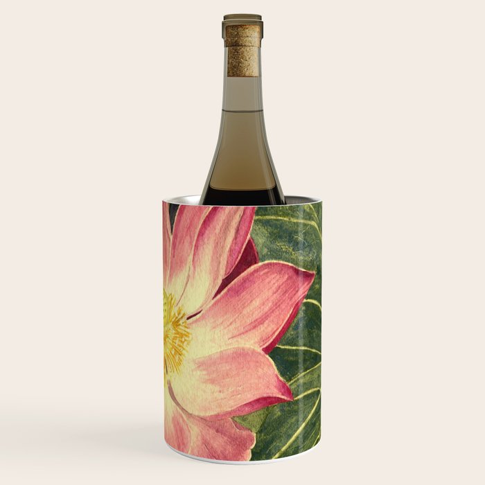 Big Lotus Watercolor Wine Chiller Gallery Image 3