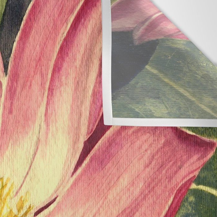 Big Lotus Watercolor Wall Tapestry Gallery Image 3