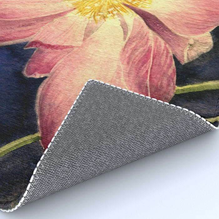 Big Lotus Watercolor Rug Gallery Image 4