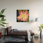Big Lotus Watercolor Wood Wall Art Gallery Image 2