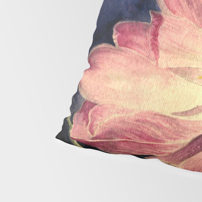 Big Lotus Watercolor Pillow Sham Gallery Image 4
