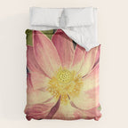 Big Lotus Watercolor Duvet Cover Gallery Image 6