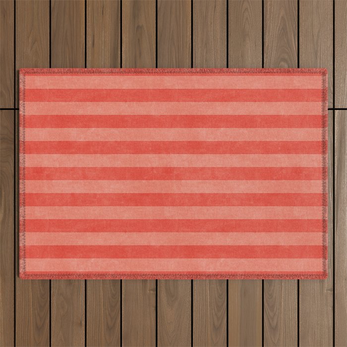 STRIPES - 004 - red Outdoor Rug Gallery Image 1