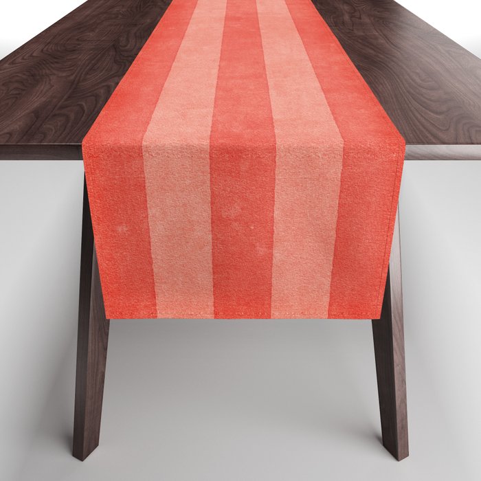 STRIPES - 004 - red Table Runner Gallery Image 1