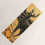 Autumn Moon Horned Deer Yoga Mat Gallery Image 1