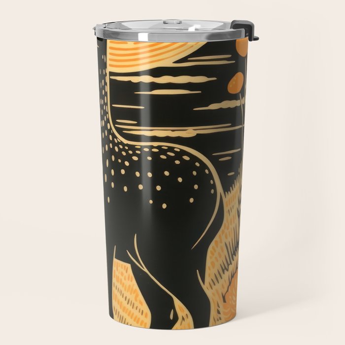 Autumn Moon Horned Deer Travel Mug Gallery Image 2