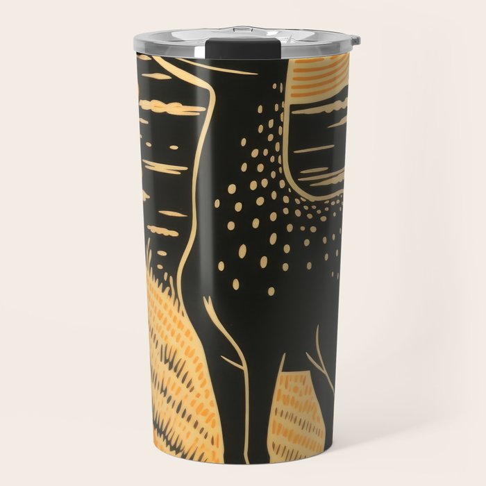 Autumn Moon Horned Deer Travel Mug Gallery Image 1