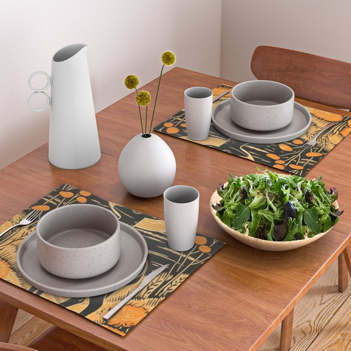 Autumn Moon Horned Deer Placemat Gallery Image 2