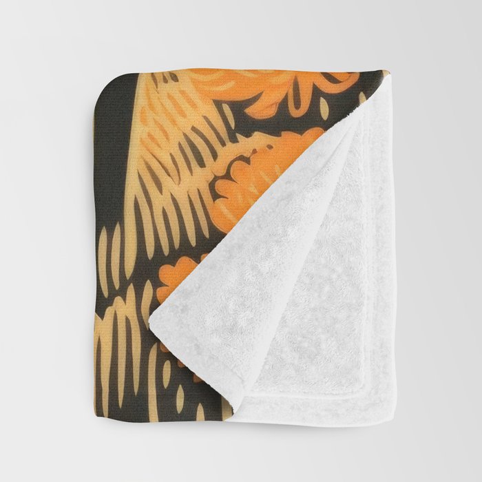 Autumn Moon Horned Deer Throw Blanket Gallery Image 3