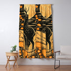 Autumn Moon Horned Deer Window Curtain Gallery Image 5