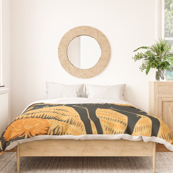 Autumn Moon Horned Deer Duvet Cover Gallery Image 3